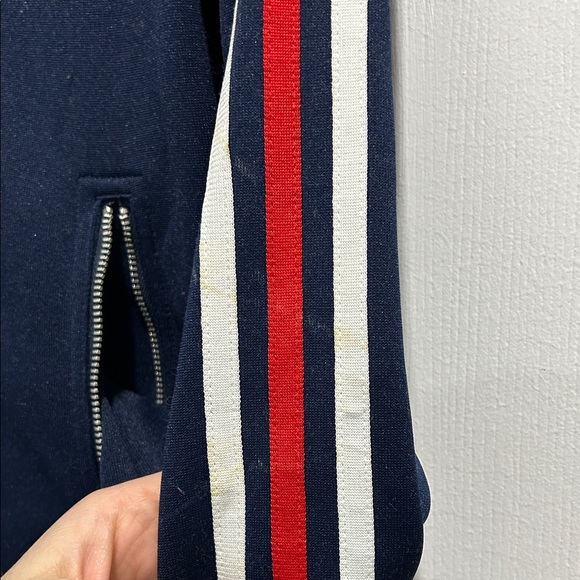 RARE Vintage Adidas Navy and Red Varsity Jacket - Picture 5 of 5